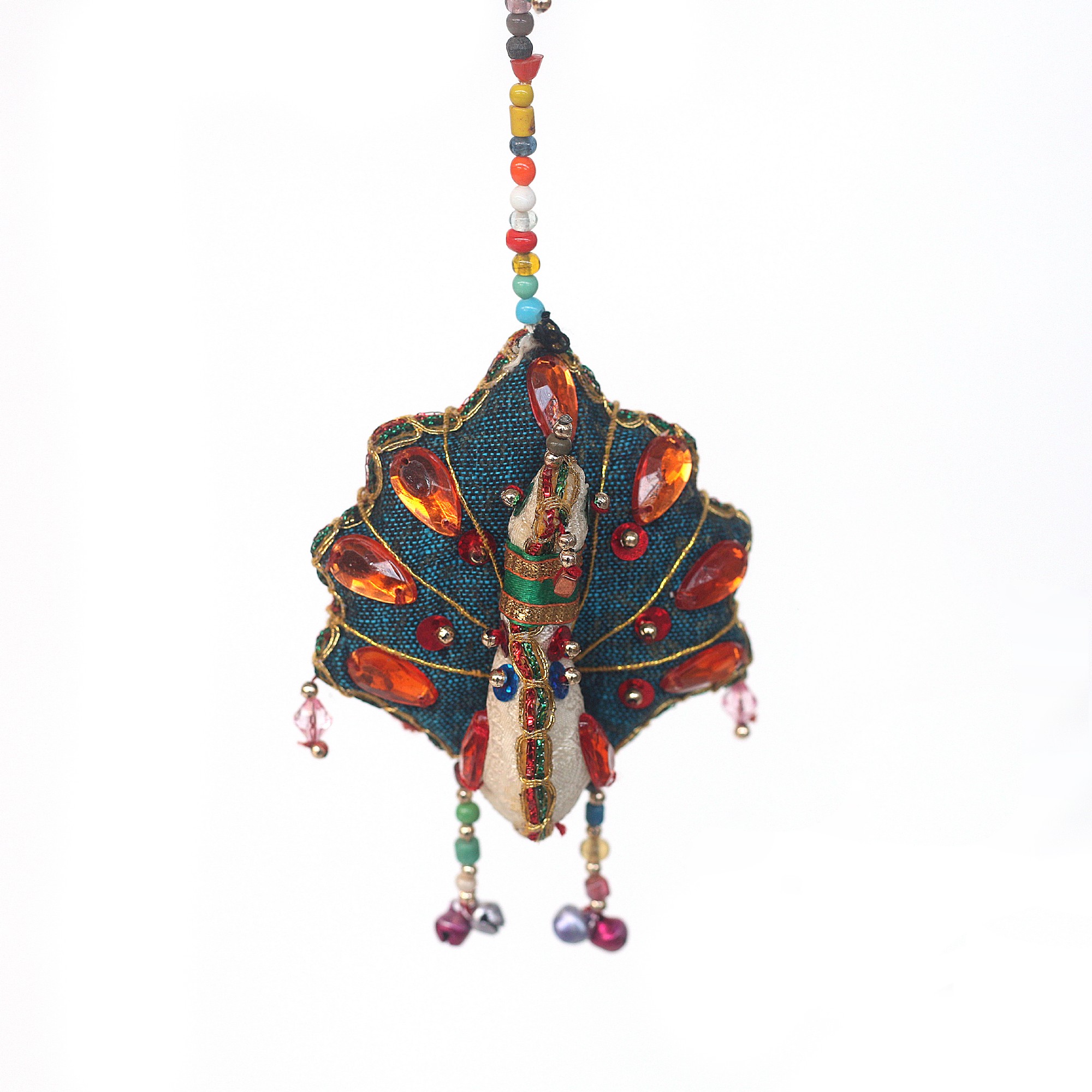 Pfau hängend, multicolor, H 18 cm, B 8 cm, L 8 cm günstig bestellen