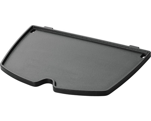 Weber gietijzeren bakplaat voor Q1000 / Q1400, 40,8 x 2,2 x 30,3 cm, porselein geëmailleerd gietijzer, inclusief vetafvoergaten