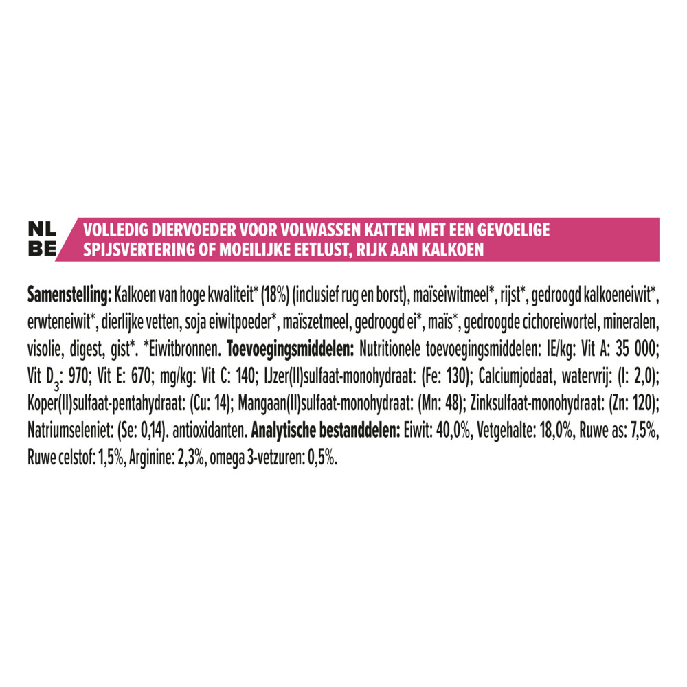 Pro Plan Adult Delicate Digestion Kalkoen1,5 kg