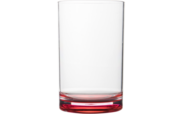 Gimex Colour Line Wasser Glas mit farbigem Boden Rainbow 4tlg.