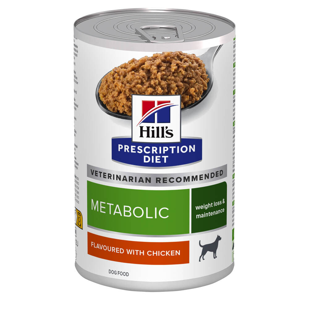 Hill's Prescription Diet Metabolic - Hondenvoer - 370 Gram - kip