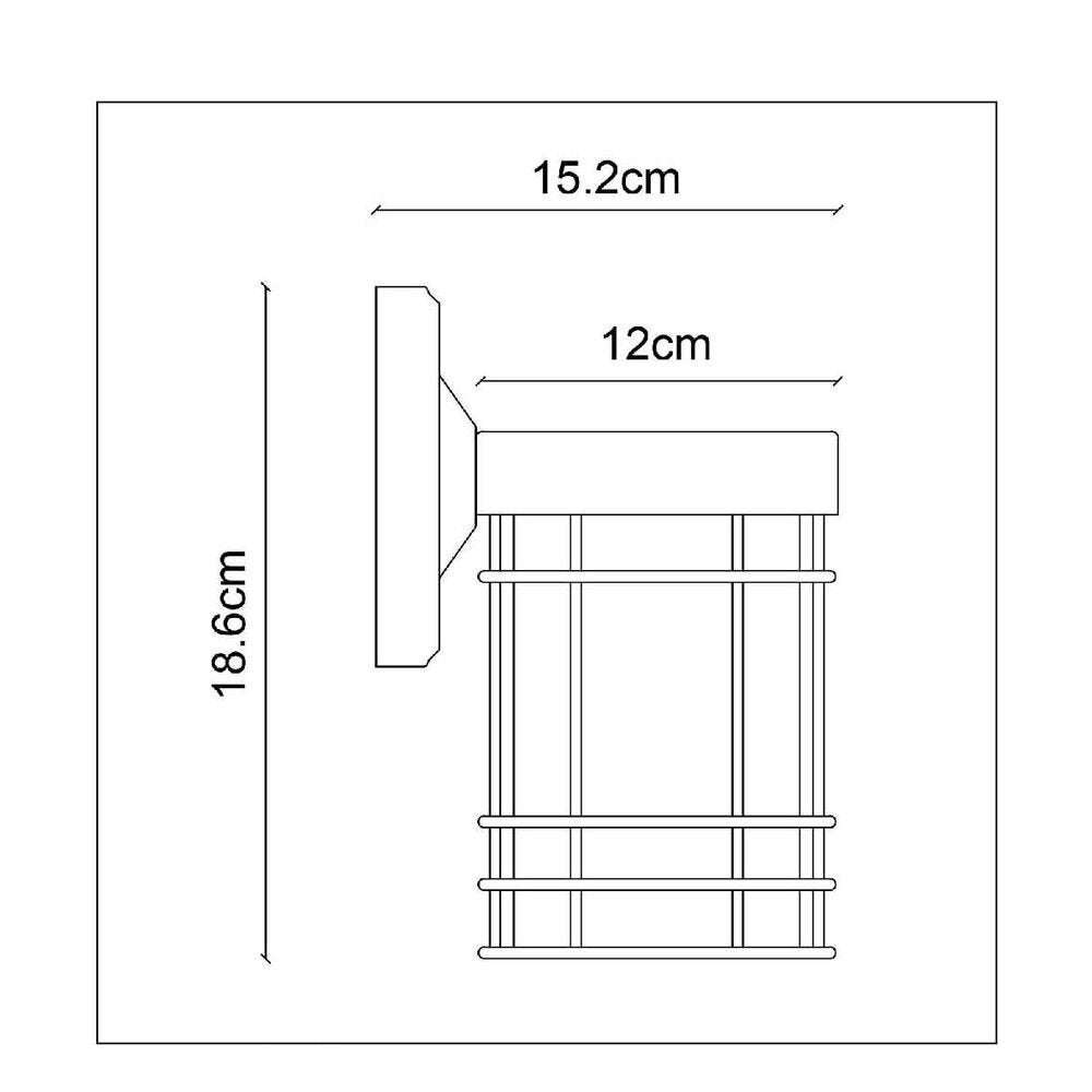 Keppel wandlamp in zwart E27