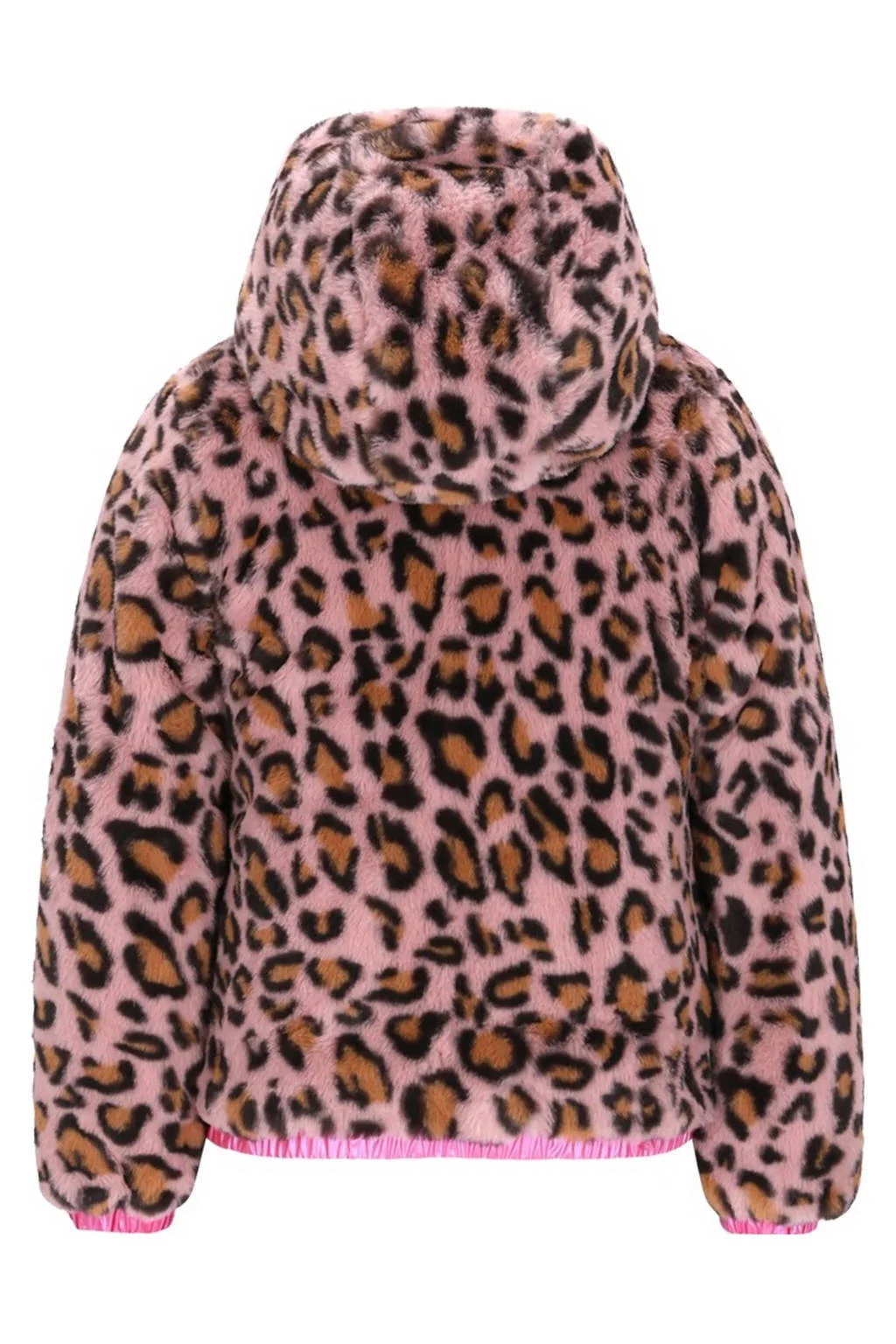 B.Nosy reversible imitatiebont jas roze