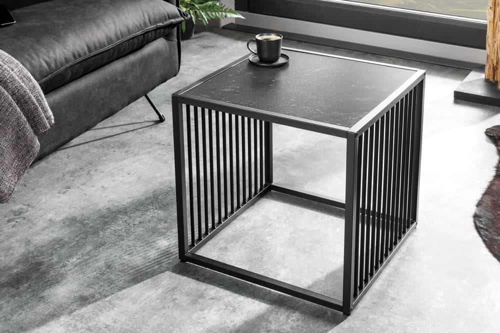 Design Beistelltisch ARCHITECTURE 40cm graphit Metall