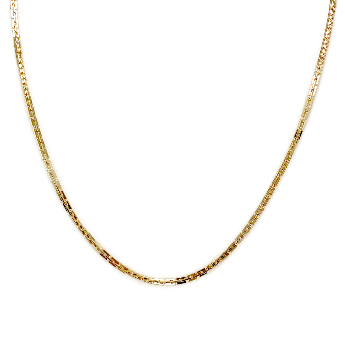 Chaine d'occasion or 750 jaune maille fantaisie 56 cm