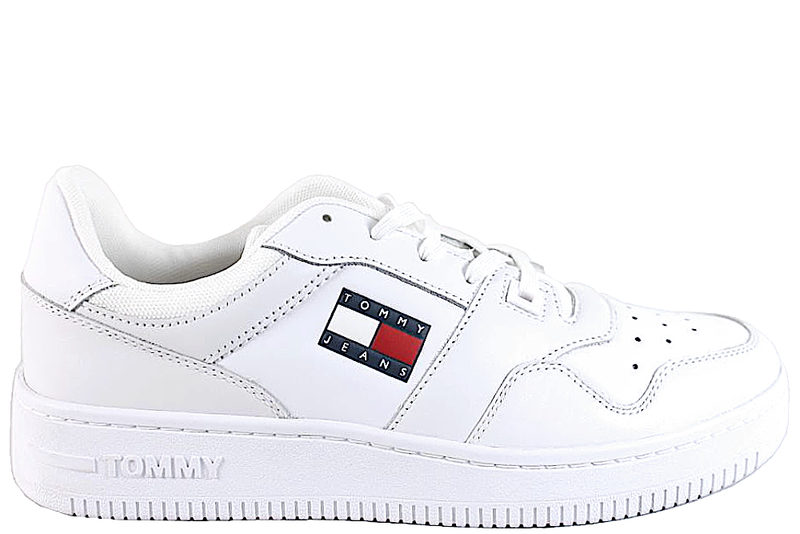 TOMMY JEANS RETRO BASKET ESS - HVID SNEAKERS