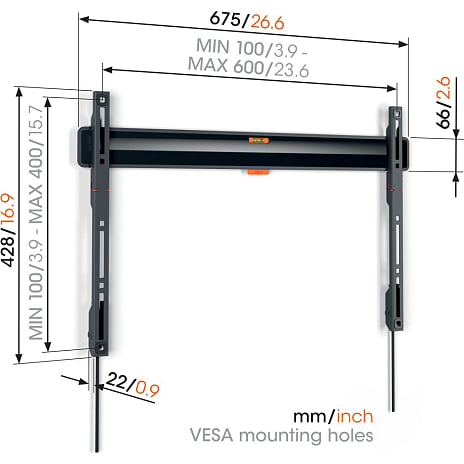 Vogel's Comfort 3605 fixed 40-100
