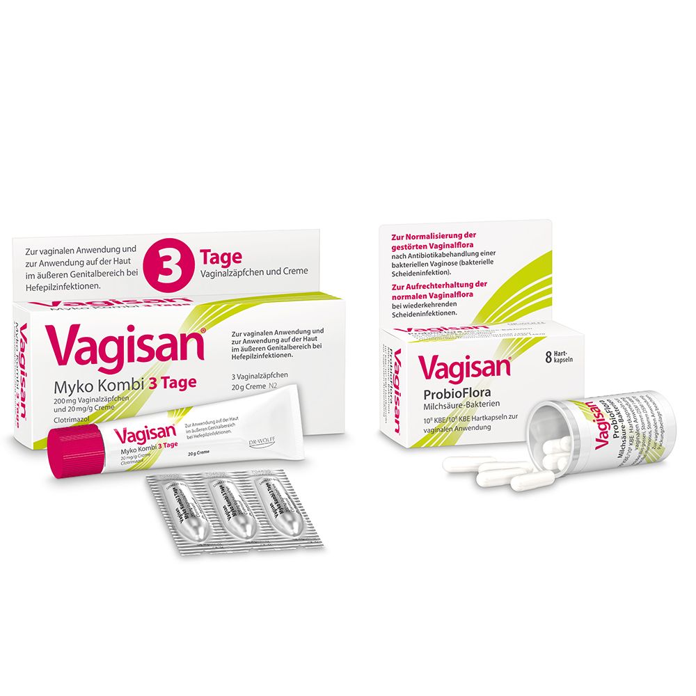 Vagisan Myko Kombi 3 Tage & Vagisan ProbioFlora Milchsäure-Bakterien