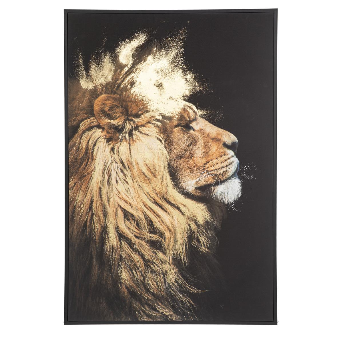TOILE IMPRIMEE LION 60X90CM