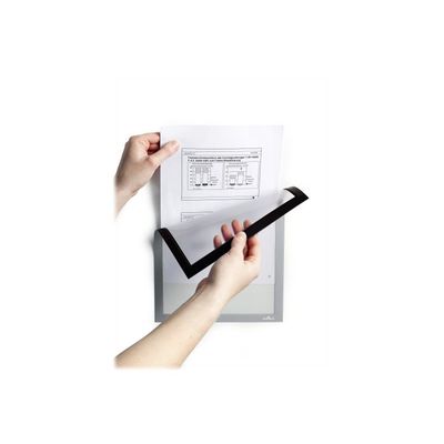 Durable Duraframe Magnetic - Cadre d'affichage magnétique - A4 - argent - pour surfaces métalliques
