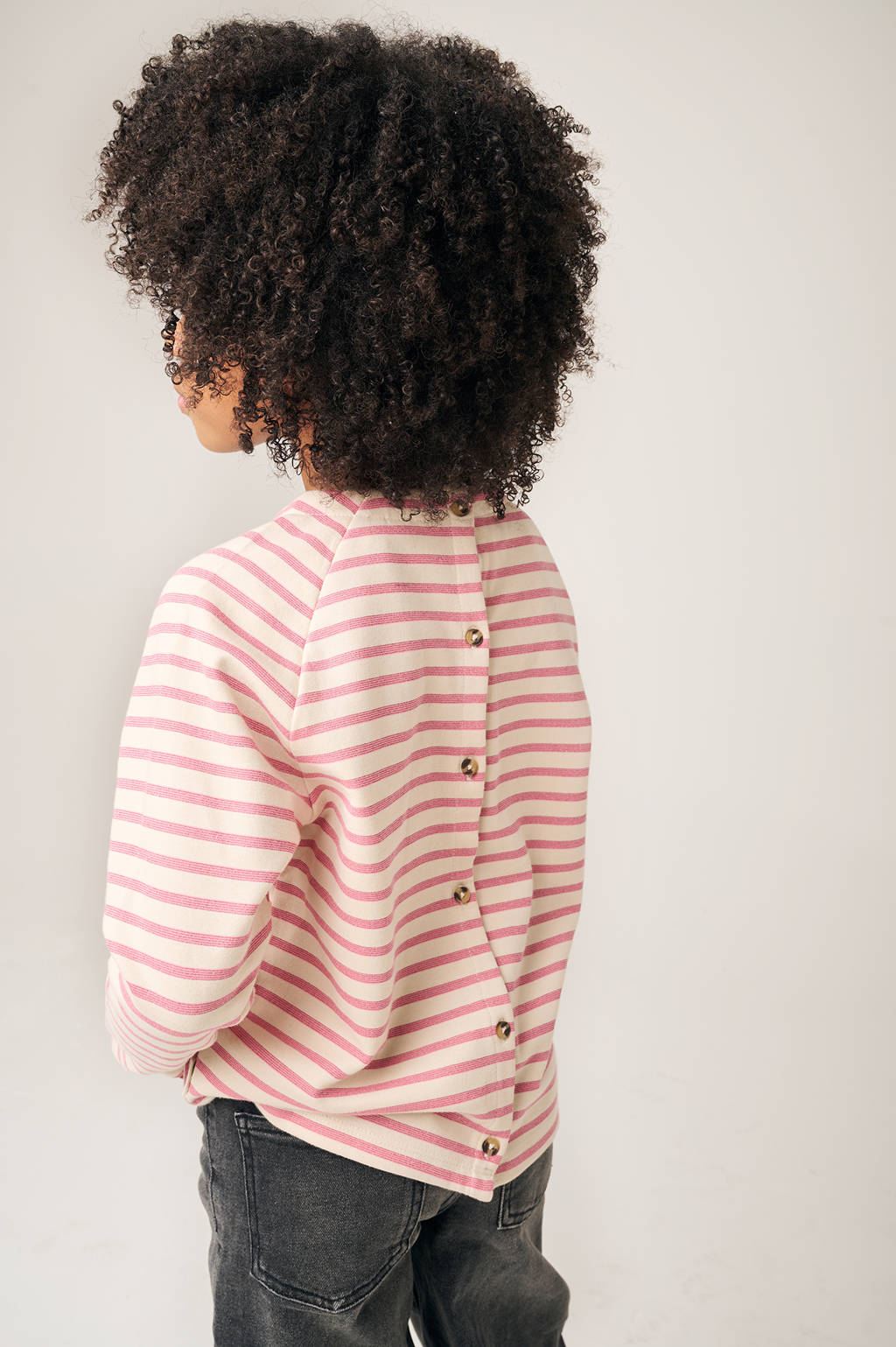 Tumble 'n Dry gestreepte longsleeve La Rosiere rood/wit