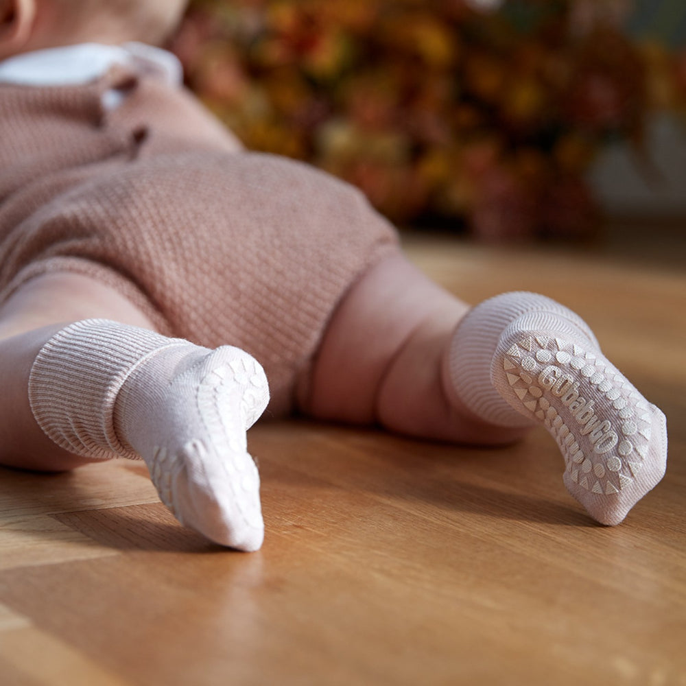 Køb Gobabygo Soft Pink Non-Slip Strømper Bambus