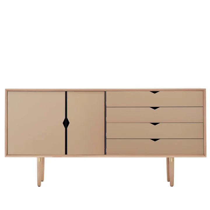 Andersen Furniture - S6 Sideboard, Eiche geseift / Fronten kashmir
