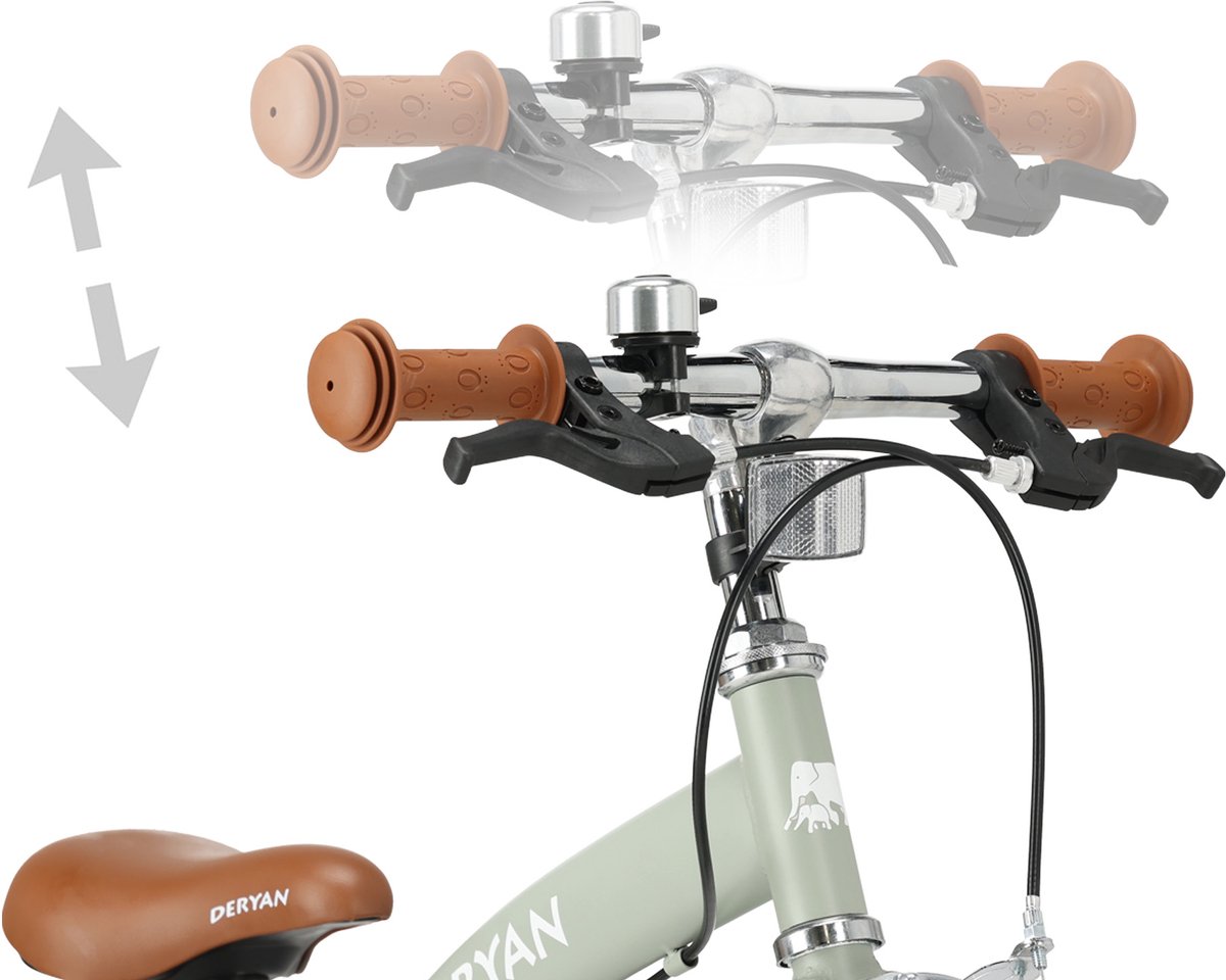 Deryan Luxe 3-in-1 Green kinderfiets - 14 inch