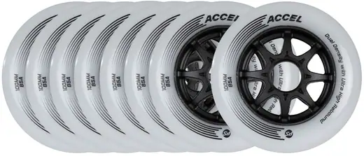 Powerslide Accel Inliner Wheels 8-Pak - Hjul Inliners | SkatePro