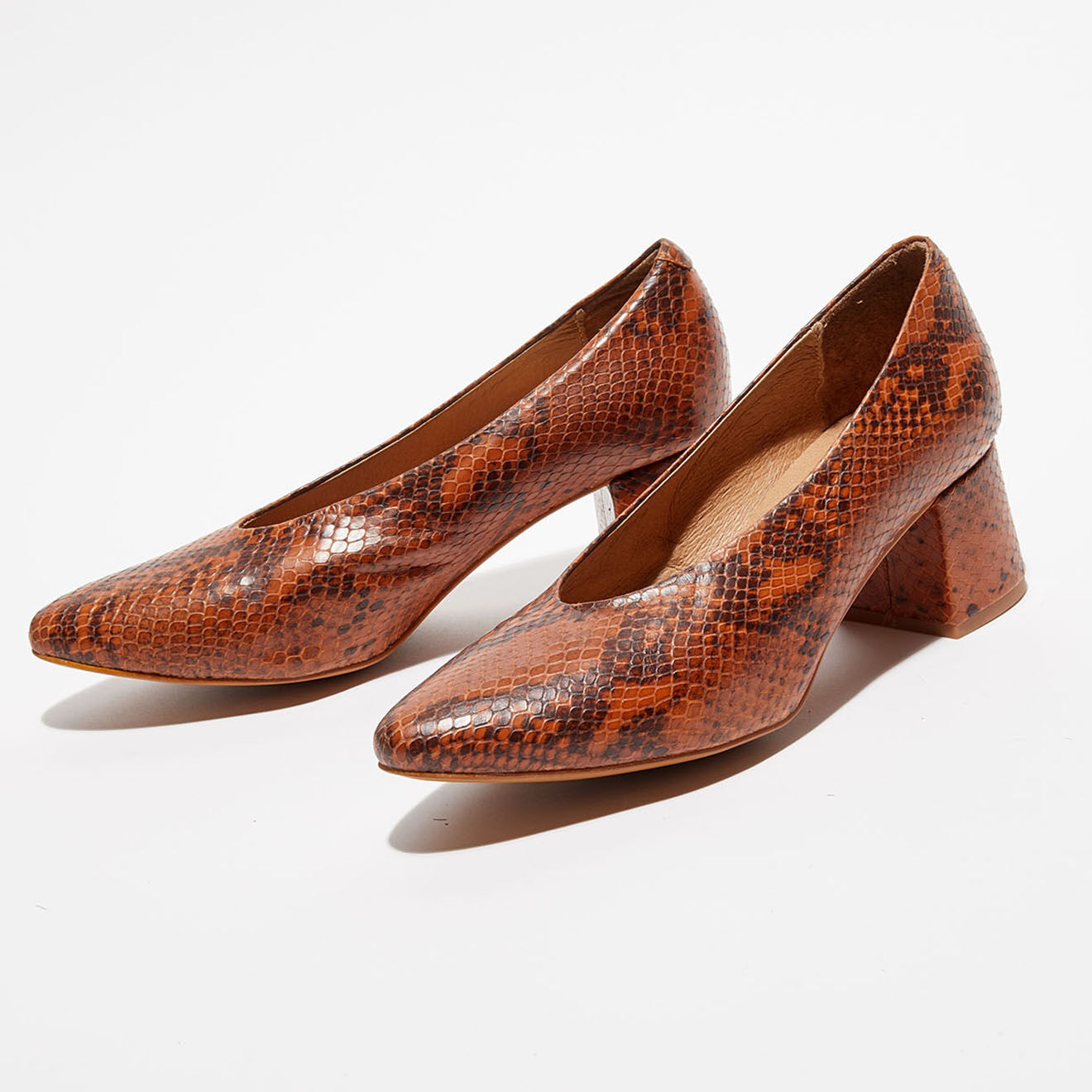 Apologie Escarpins en Cuir Juliette marron - Talon 5,5 cm