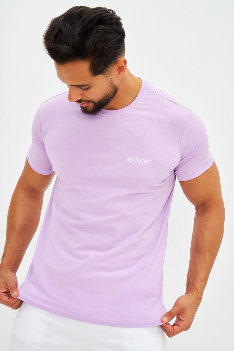 T-shirt basique logo Brentiny Lila
