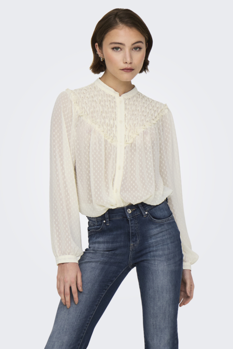Only ecru dames blouse