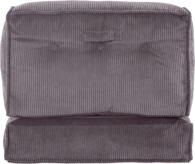 INOSIGN Sessel »Pia« Loungesessel aus Cord, in 2 Grössen, Pouf-Funktion.