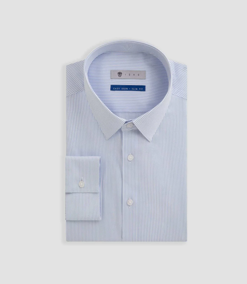 Chemise repassage facile ciel 