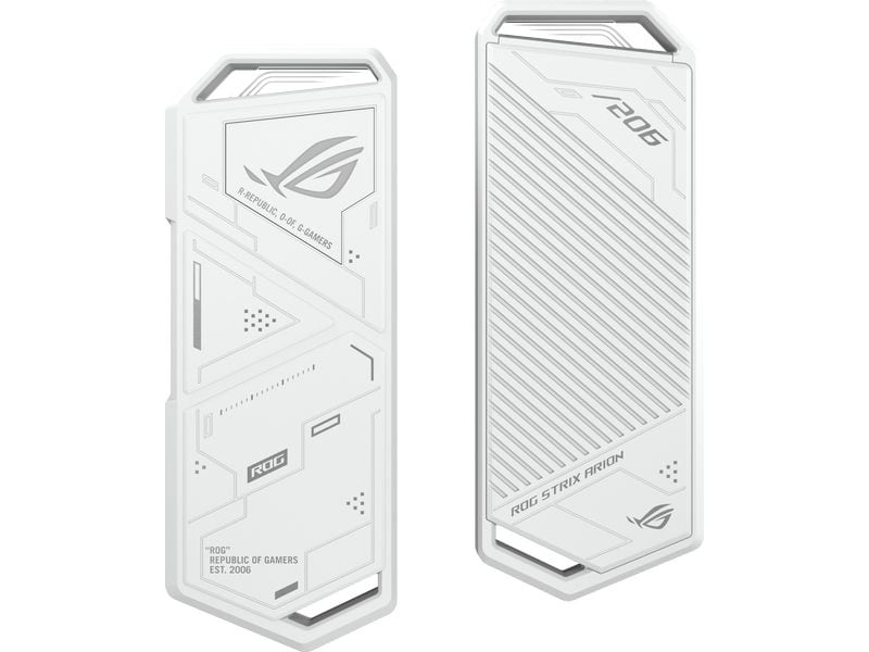 ASUS Externes Gehäuse ROG Strix Arion White Edition M.2 M.2 NVMe-SSD-Gehäuse bis zu 10 Gbps Übertragung