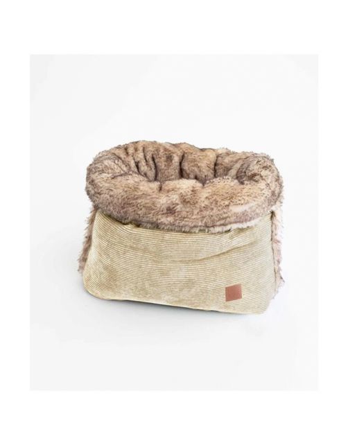 Pet & Co. Snuggle Cord Fur Zand - Hondenmand