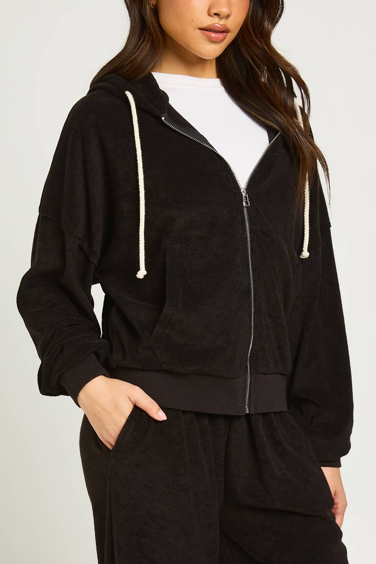 boohoo Ensemble De Survêtement Court À Casynthétiqueche En Tissu Éponge Boxy
