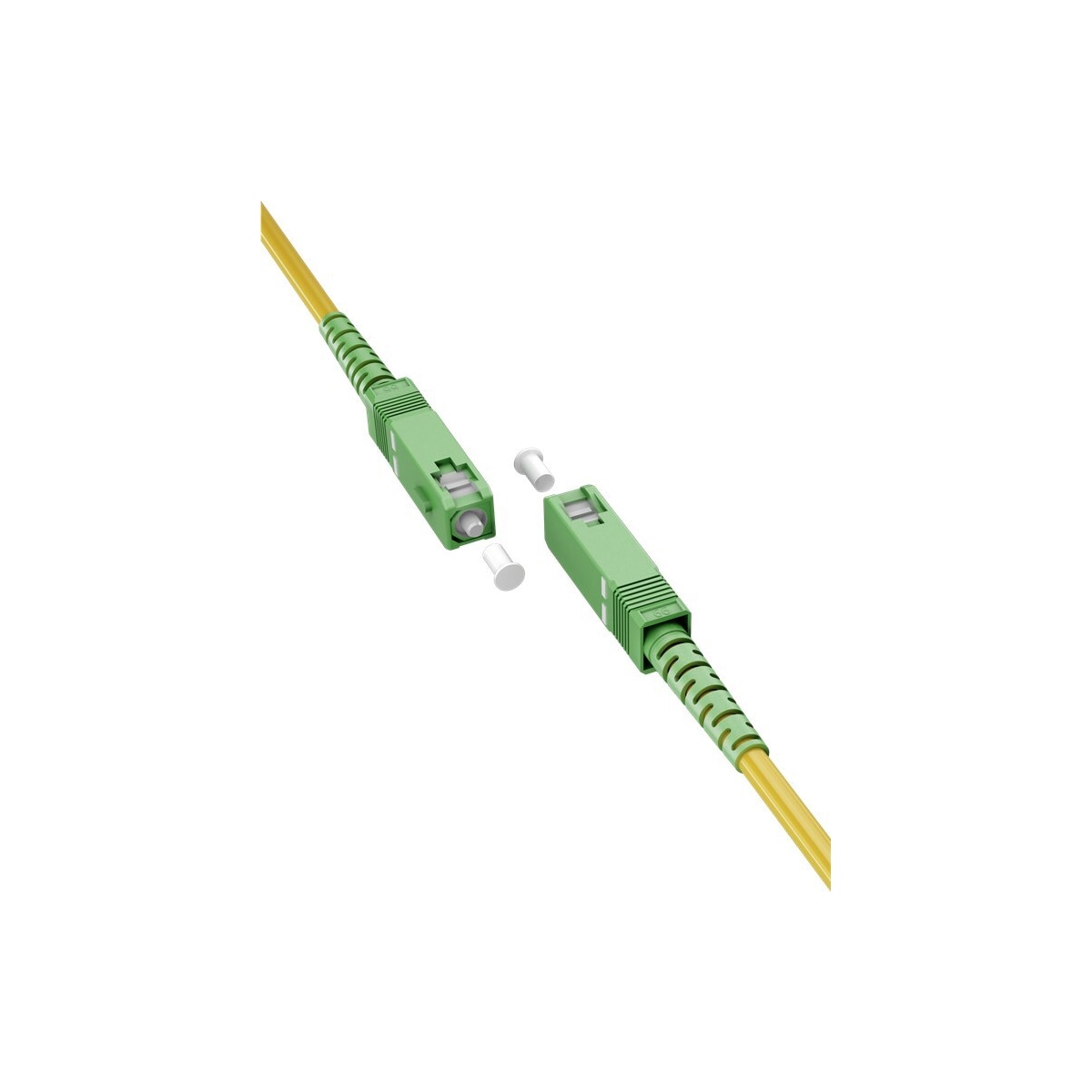 Goobay Fiberoptisk kabel (FTTH), Singlemode (OS2) Gul, Gul (Simplex), 1 m