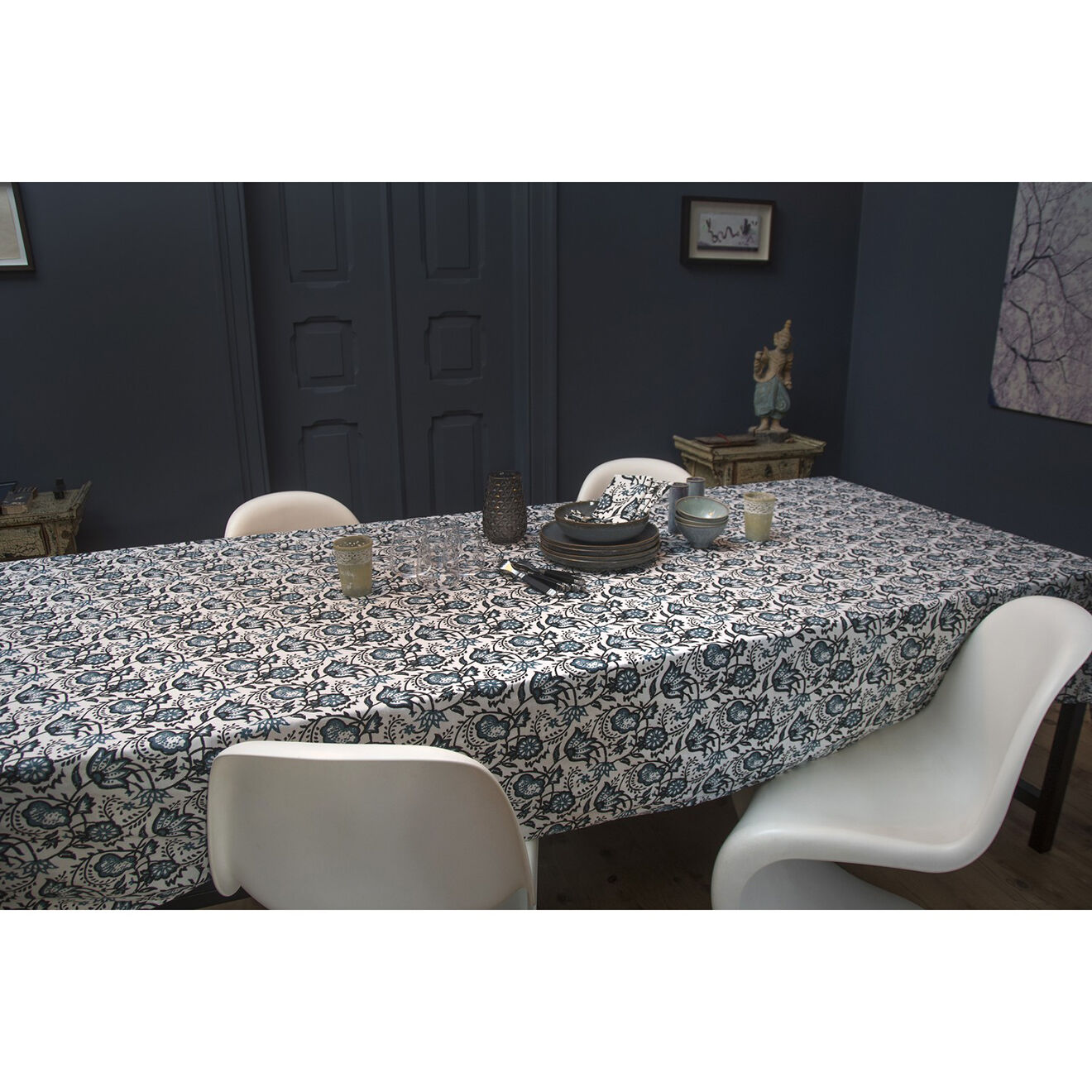 Febronie Nappe Carma bleu peacock