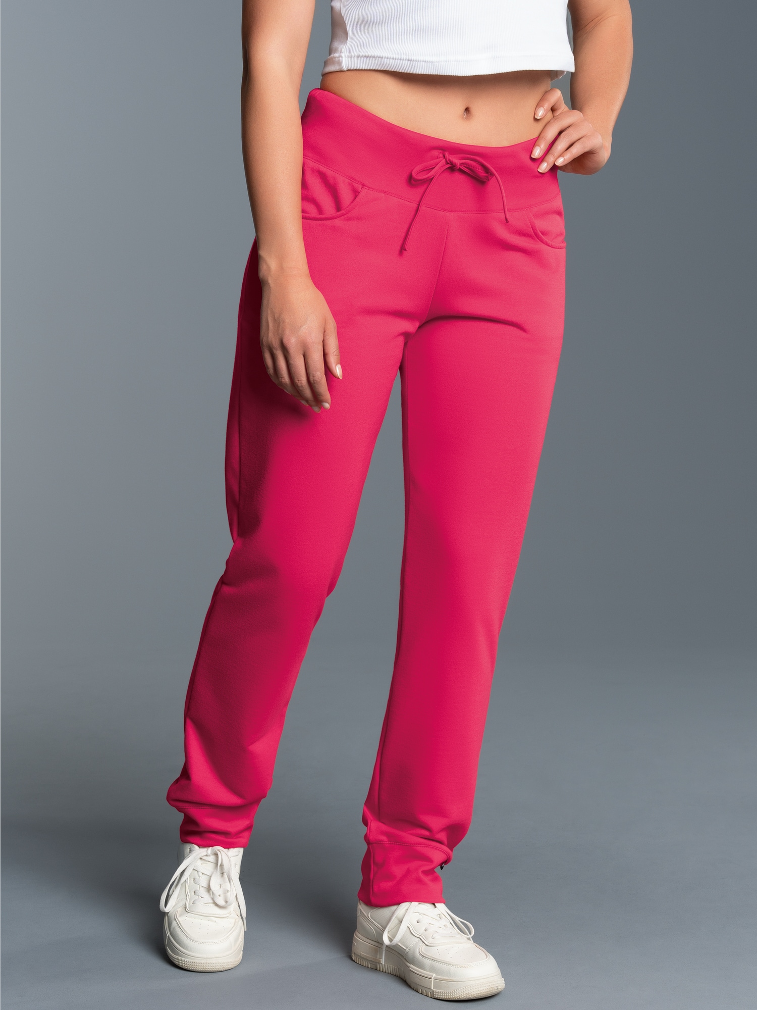 Jogginghose in leichter Sweat-Qualität Koralle