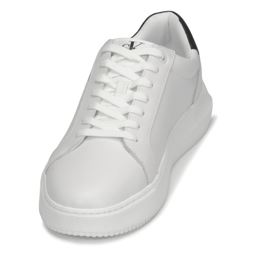 Calvin Klein Jeans - CHUNKY CUPSOLE MONO LTH - Blanc / Noir