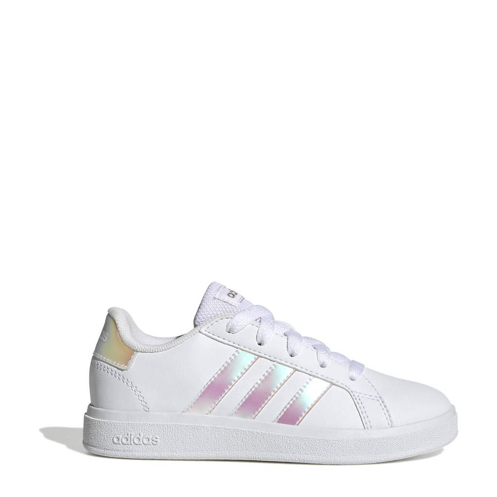 adidas Grand Court 2.0 sneakers wit/metallic zilver