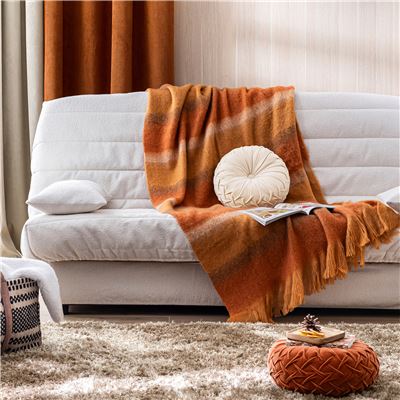 Plaid effet mohair