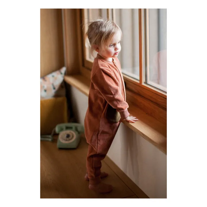 Marlot Paris Combinaison Velours Camille | Vieux Rose