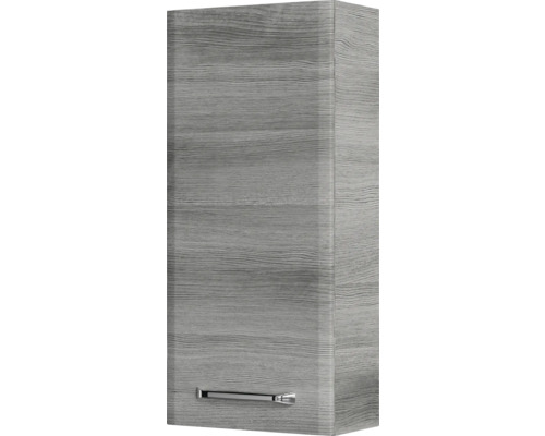 Pelipal Quickset 328 badkamermeubelset, BxHxD 145 x 200 x 39 cm, grafiet getextureerde fronten, met witte glazen wastafel, onderkast en bovenkast 328.120007