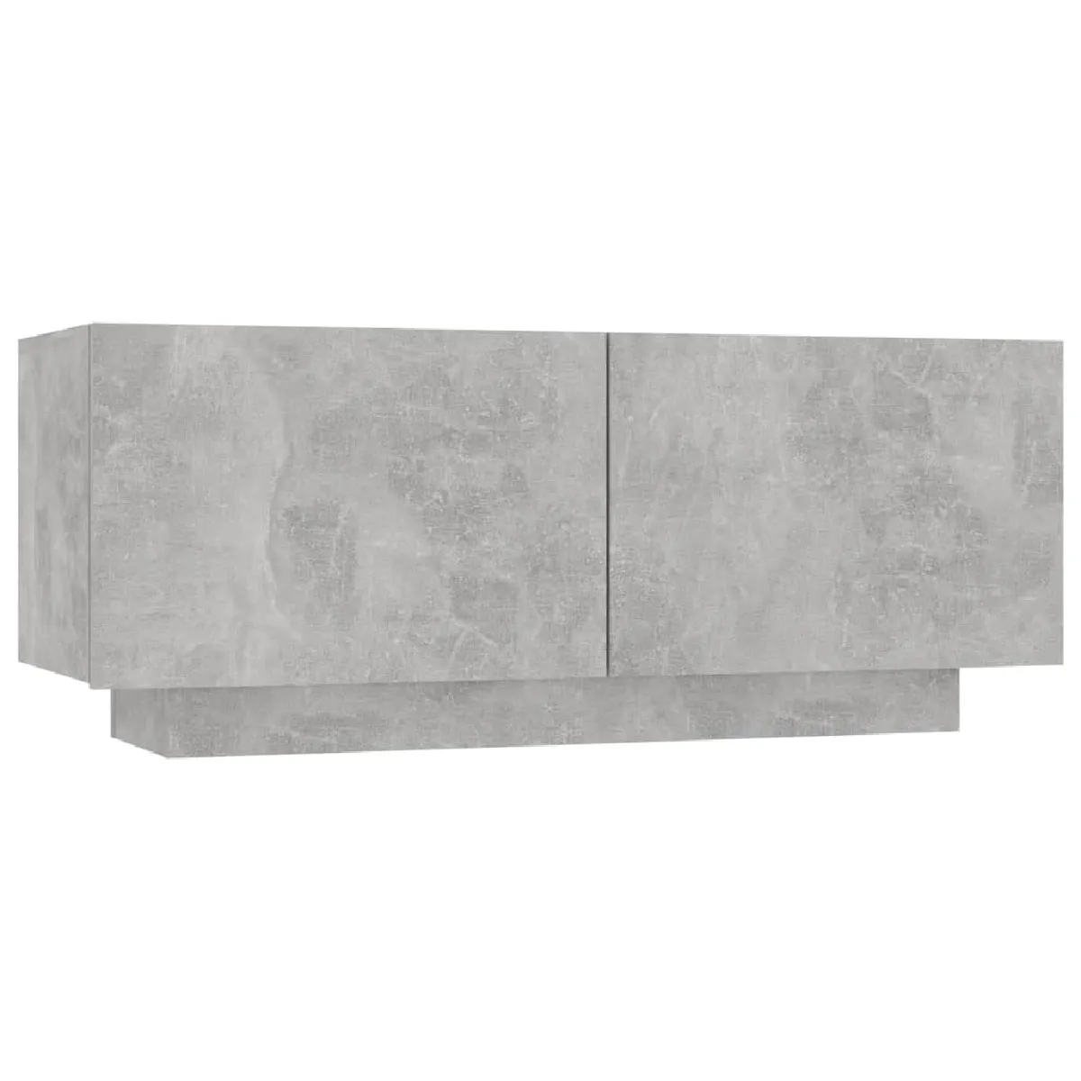 vidaXL Table de Chevet - Gris Béton