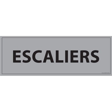 Plaque de porte ESCALIERS - 210 x 75 mm