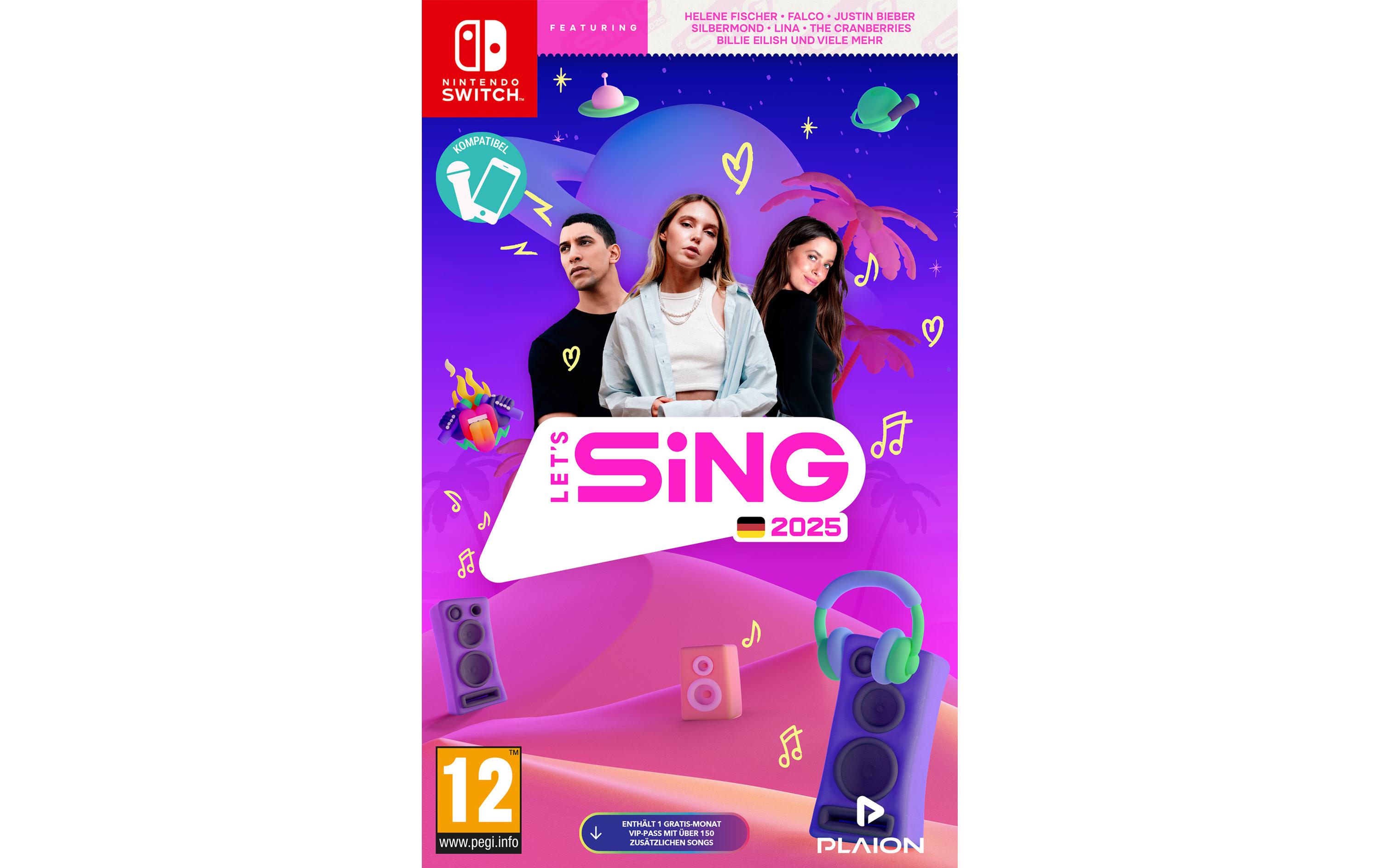 Let's Sing 2025 German VersionAnspruchsvolles Karaoke-Spiel für die Switch