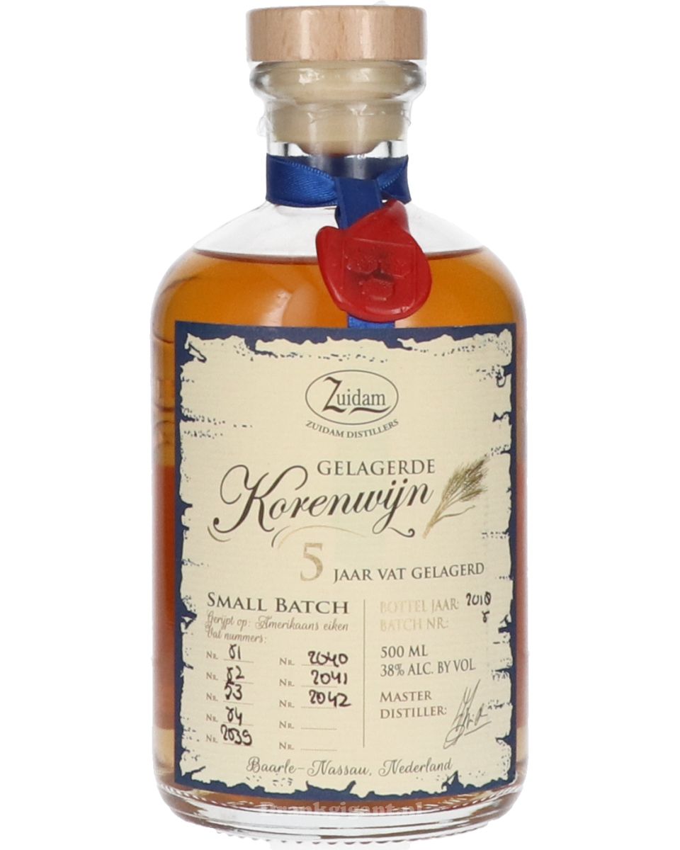 Zuidam Korenwijn 5 jaar 50 cl