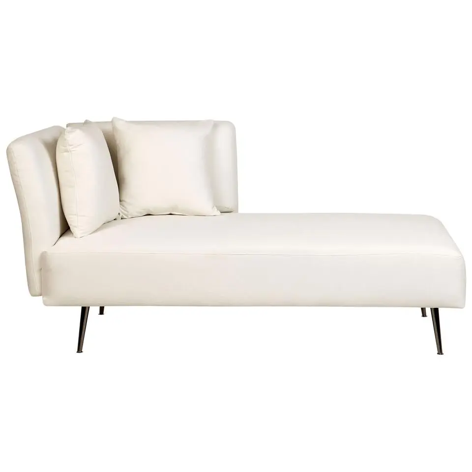 RIOM - Chaise longue - Wit - Linkszijdig - Stof