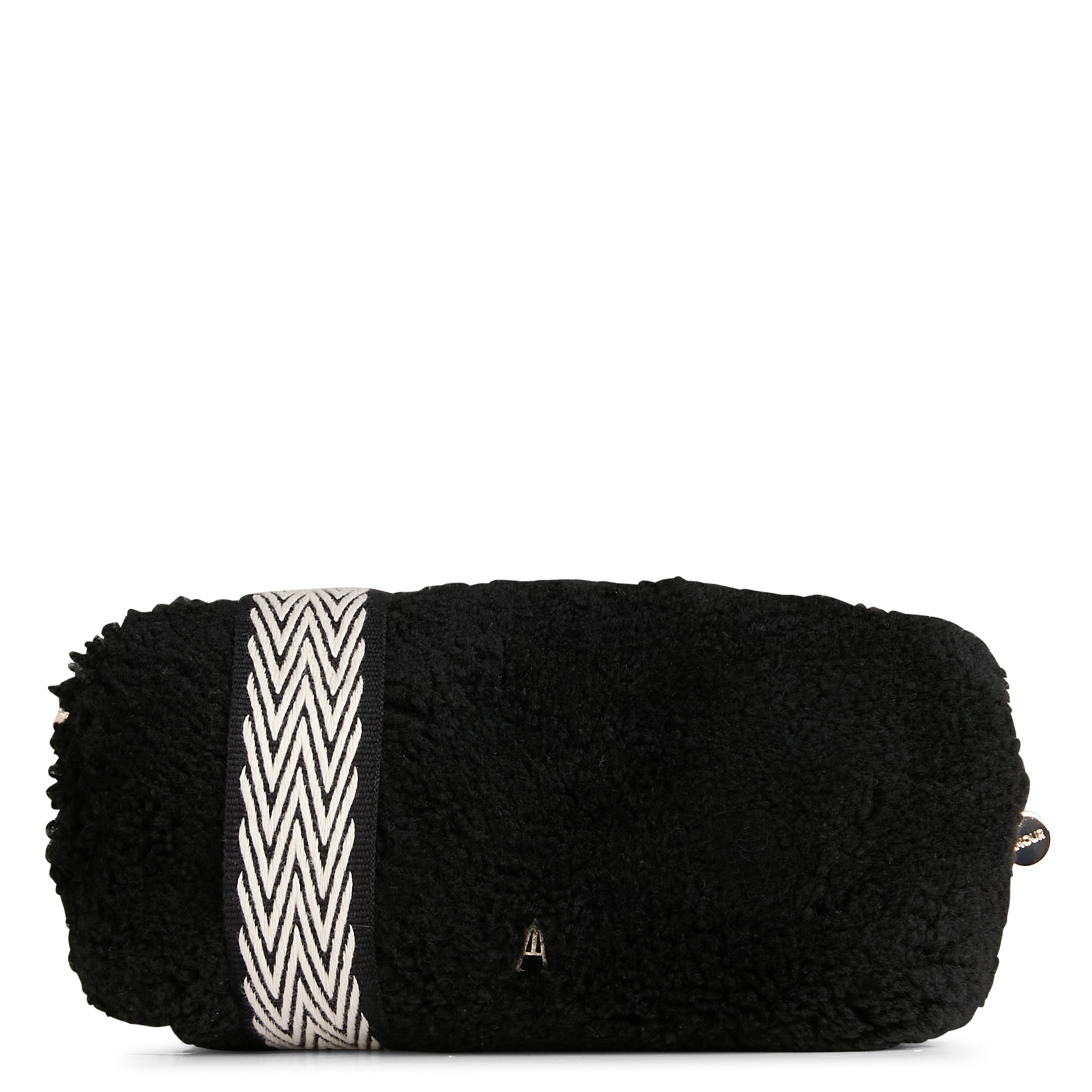NUAGE - Sac bandoulière en laine de mouton | Noir