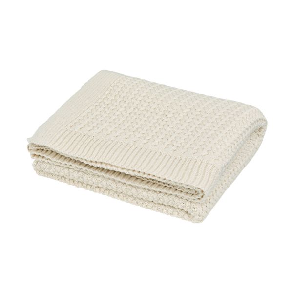 Cam Cam Copenhagen Harper Gebreide Baby Deken - Off White