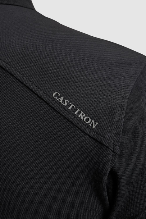 Cast Iron zwarte heren polo