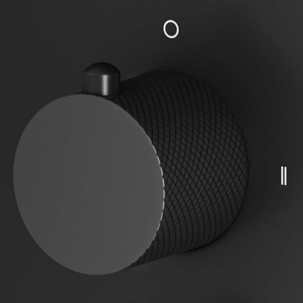 Saniclear Nero Curved omstelknop voor inbouw thermostaatkranen (SK20989 en SK79843)