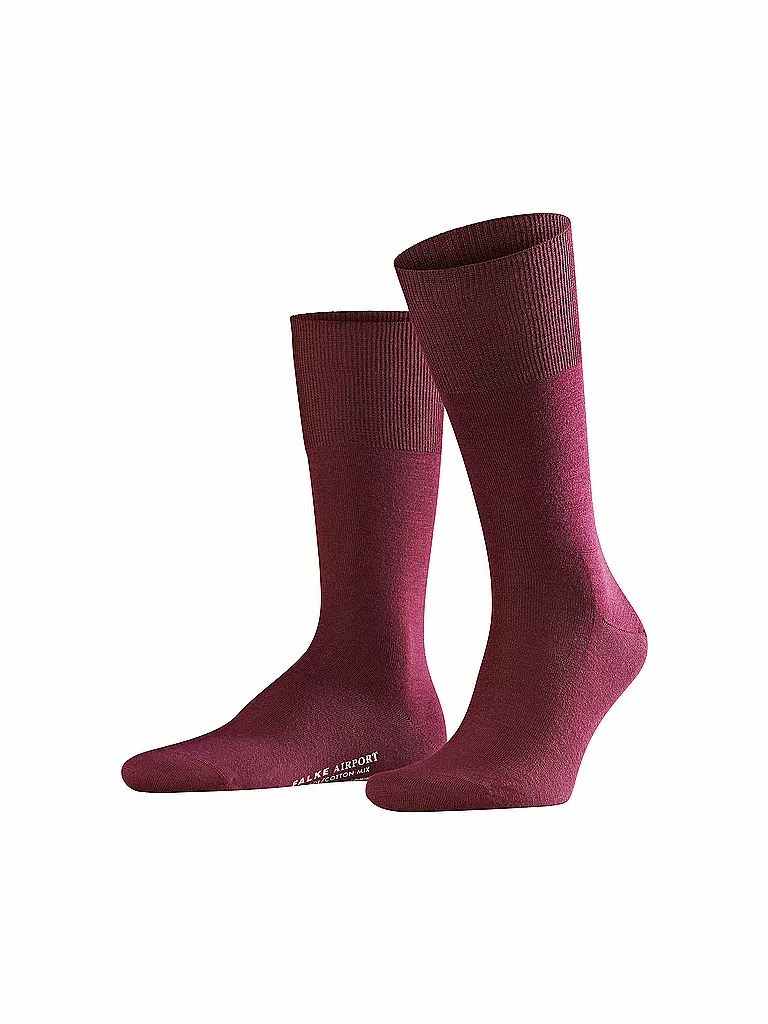 FALKE Socken Airport barolo dunkelrot