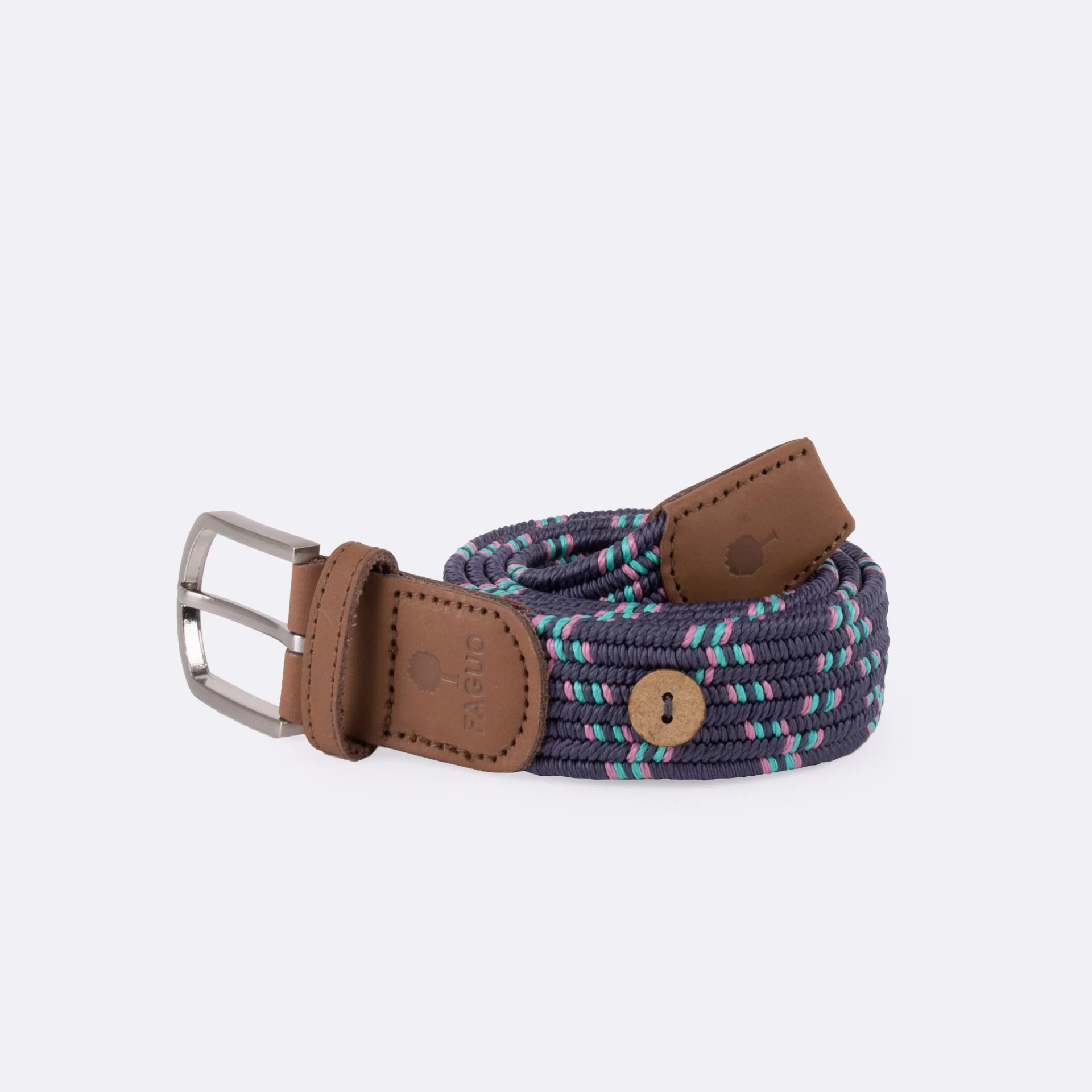Ceinture bleue et rose polyester recyclé et élasthanne - modèle belt