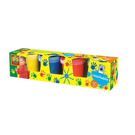 SES Fingermalfarben / Fingerfarben Set / 4 verschiedene Farben