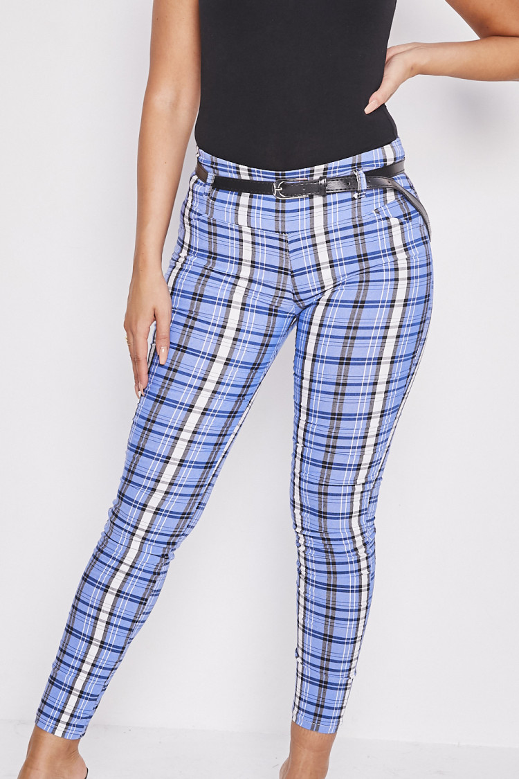 Pantalon à carreaux