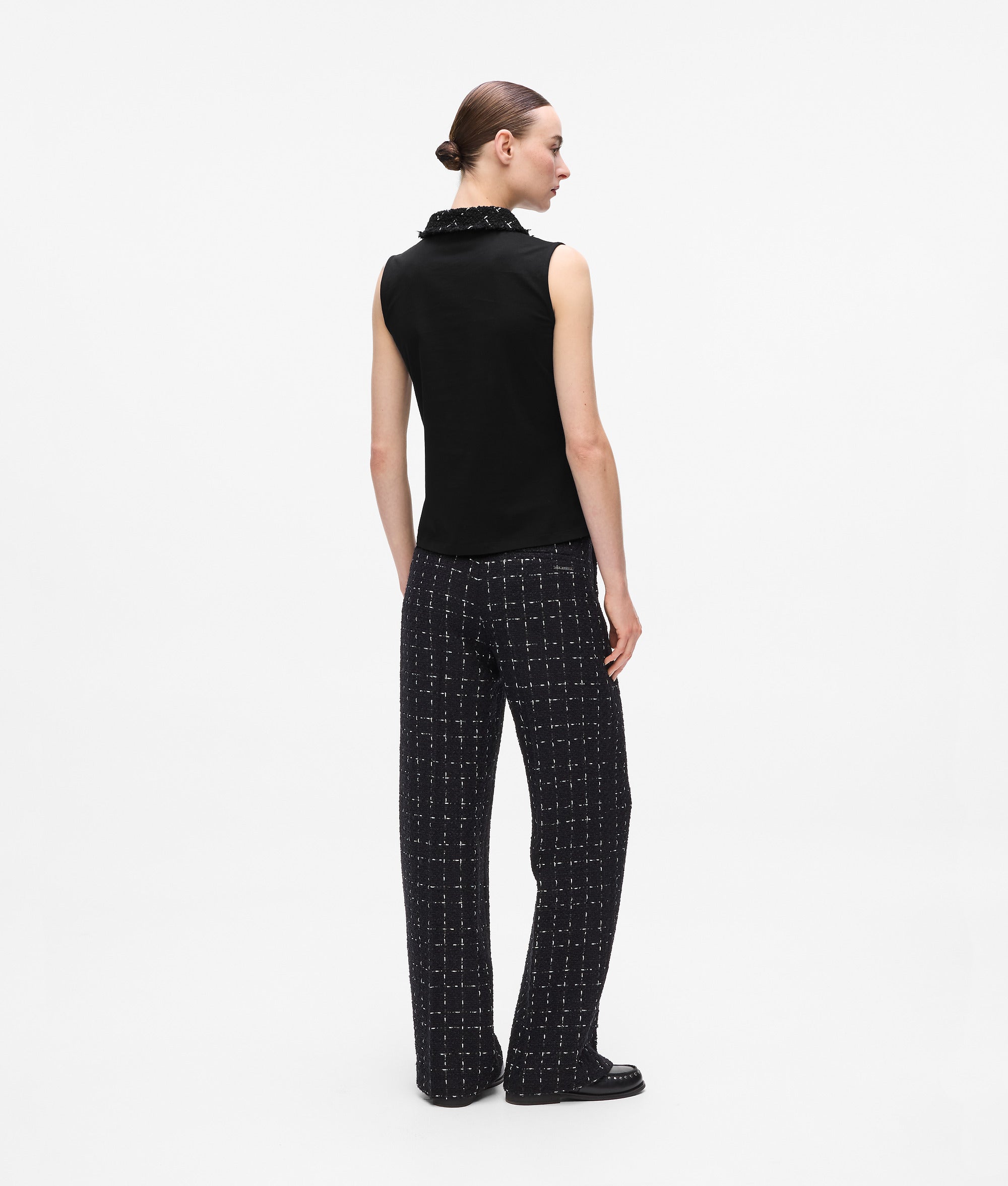 Poloshirt met bouclé-detail