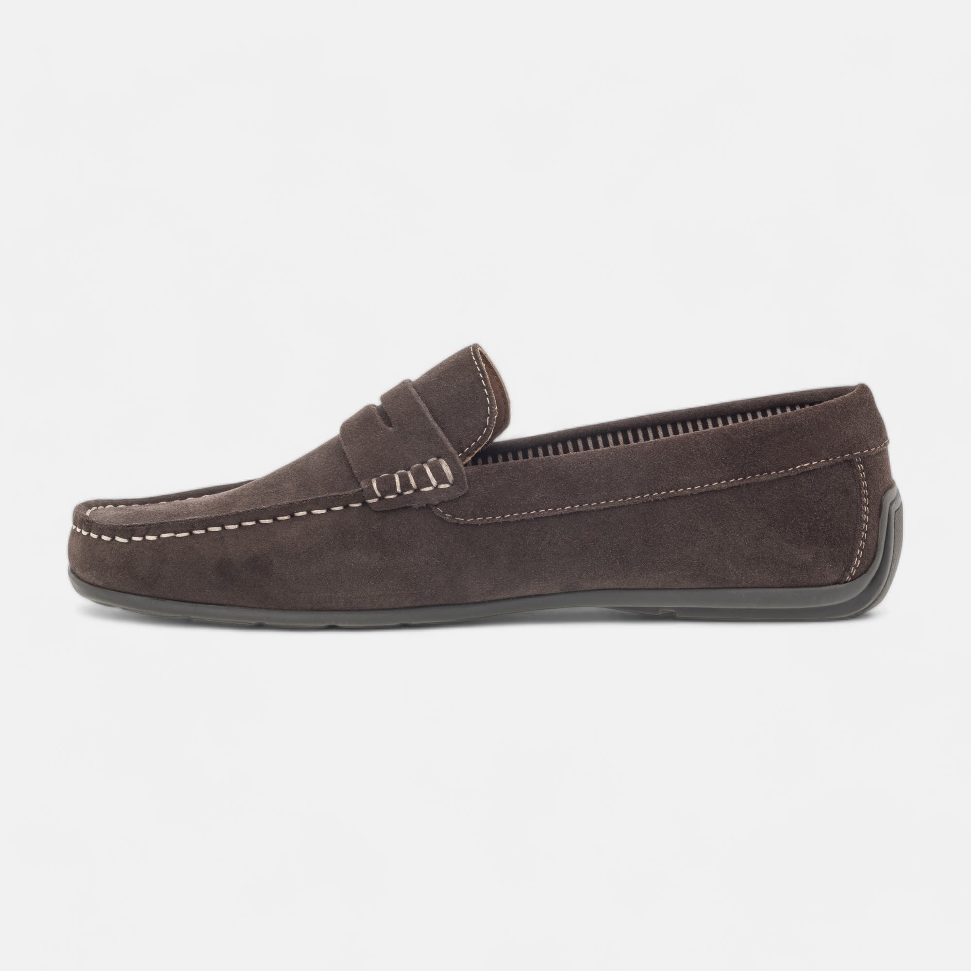 Mocassins Homme en cuir marron